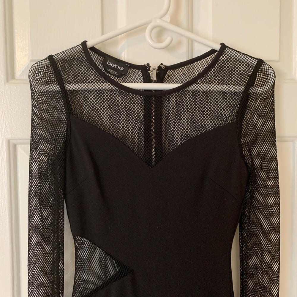 Bebe Fishnet Dress - Picture 2 of 8